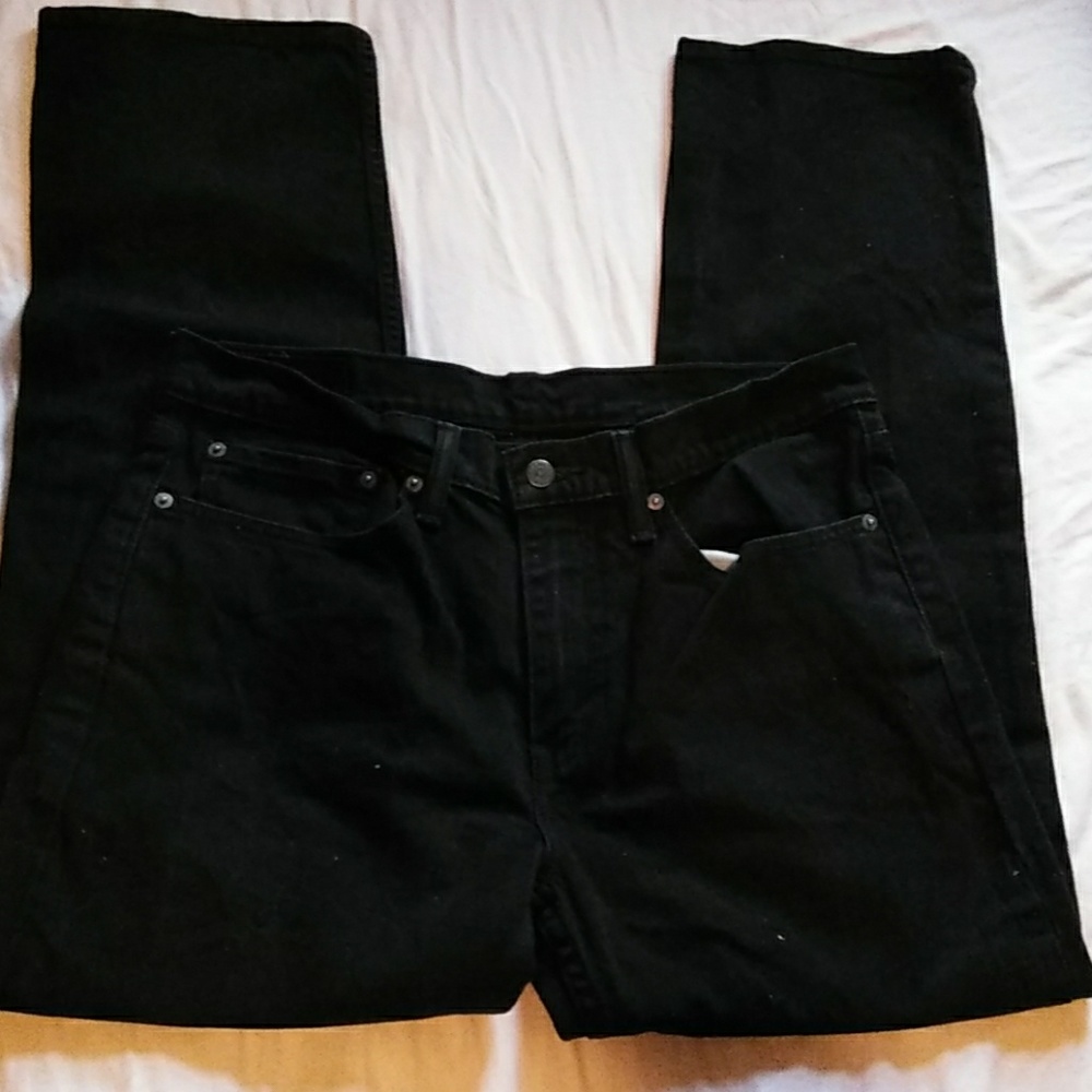 Men's Levi's 514 black jeans sz 34x30